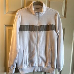 Men's SMALL Calvin Klein White and Gray Sweater